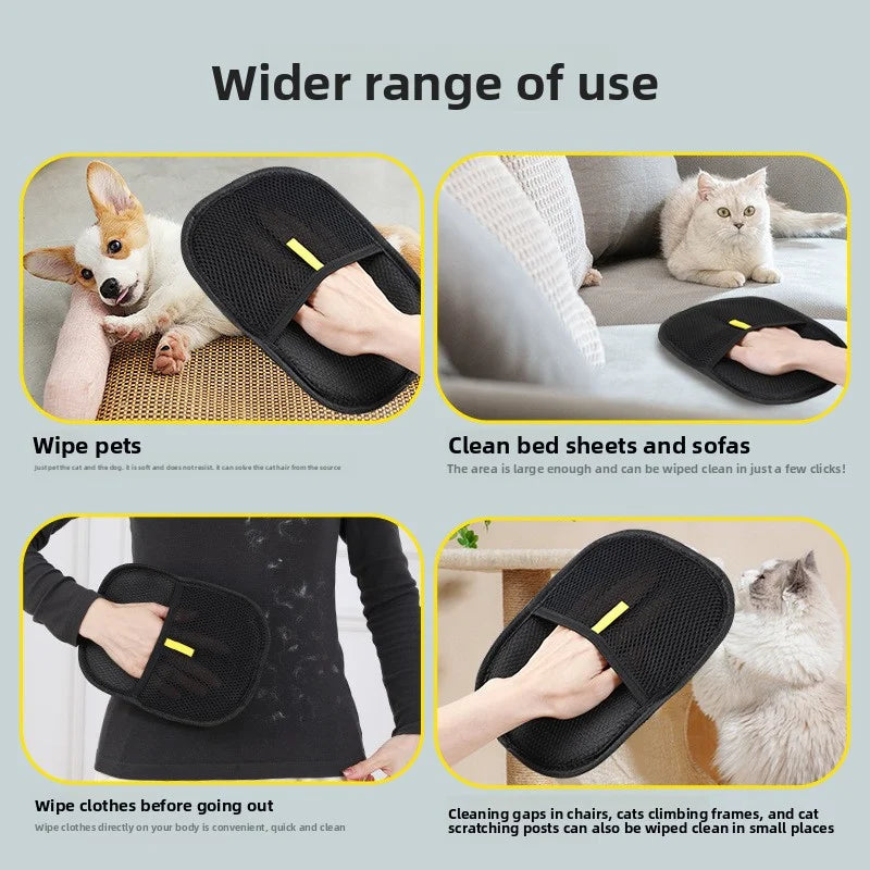 Gants électrostatiques modernes, outil pour éliminer les poils d'animaux pour chats, chiens et compagnie