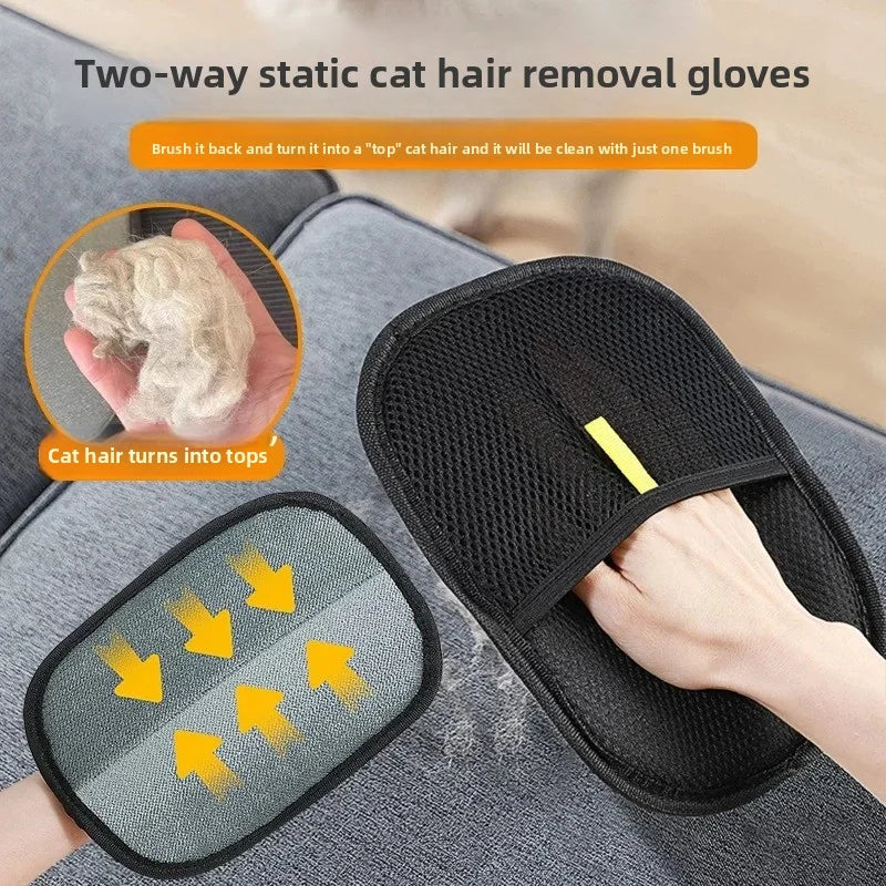 Gants électrostatiques modernes, outil pour éliminer les poils d'animaux pour chats, chiens et compagnie